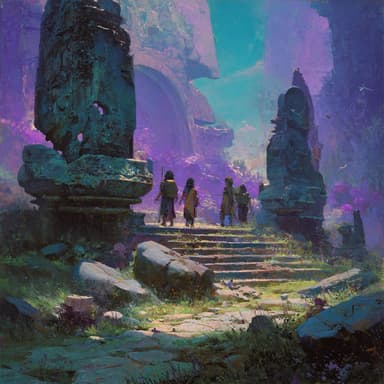 The Weft landscape - ancient structures